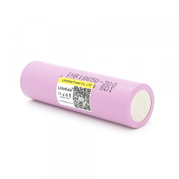Акумулятор 18650 Li-Ion LiitoKala Lii-30Q, 3000mah (2900-3100mah), 27A, 3.7V (2.5-4.25V), Pink, PVC