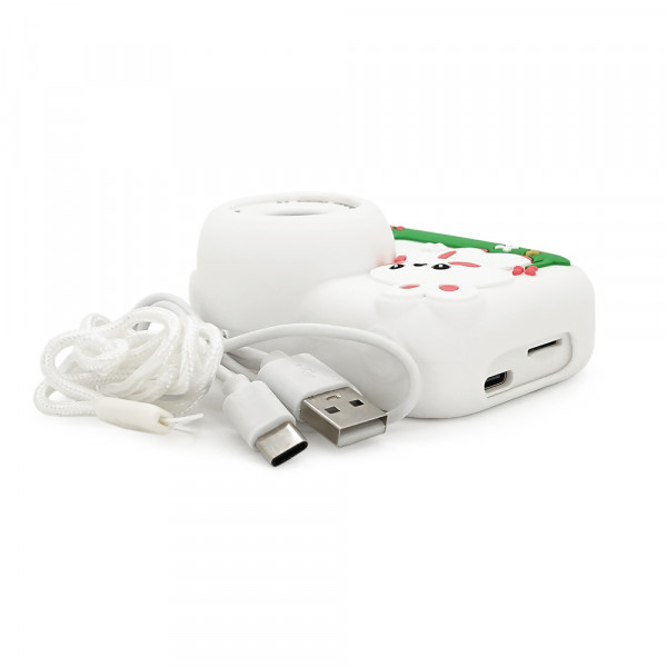 Дитячий фотоапарат M03 Білий Кролик, 2 камери, екран IPS 2-дюйми, Type-C, White, BOX
