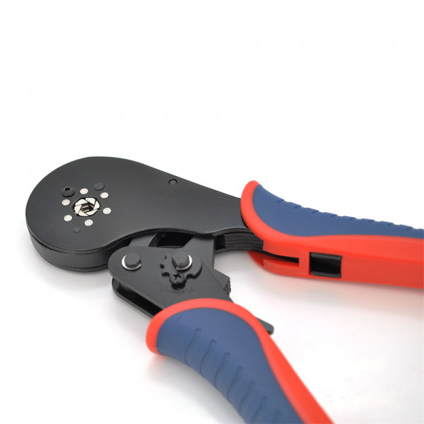 Крімпер CINLINELE HCS8 16-6 для обтиску кабельного накінечника, 0.08-16mm2, Blue-red