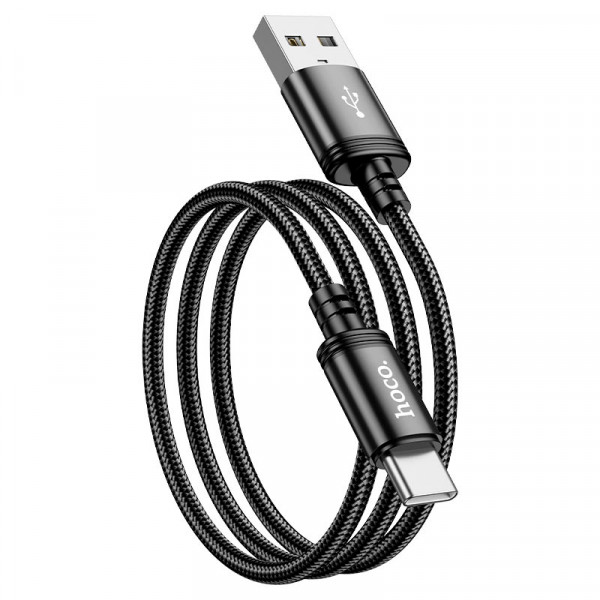 Кабель Hoco X89, Type-C-USB, 3A, Black, довжина 2м, BOX