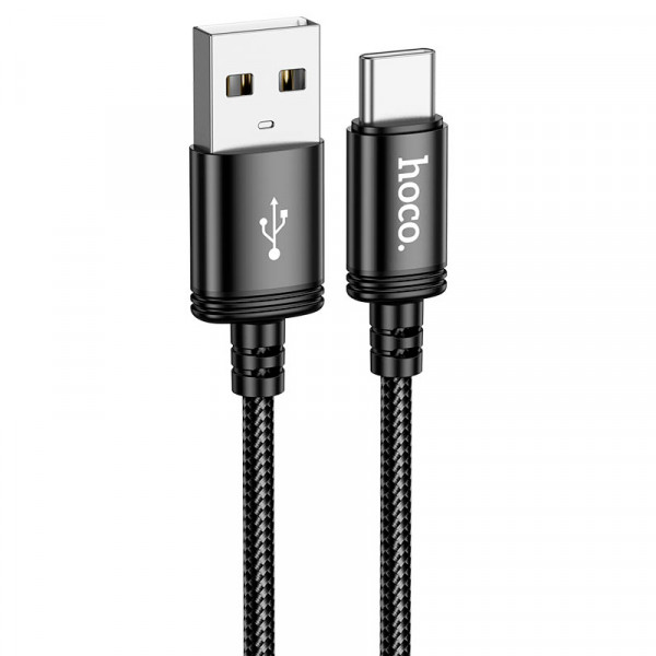 Кабель Hoco X89, Type-C-USB, 3A, Black, довжина 2м, BOX
