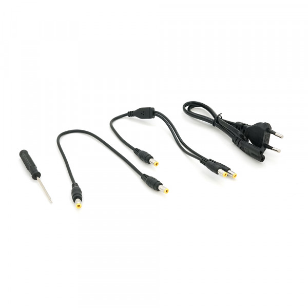 ДБЖ UPS-18W DC1018P YT45103 для роутерів/комутаторів/PON/POE-430, 5//9/12V, 1A, 10000MAh(знімні 4*2500MAh), Black, BOX