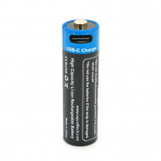 Акумулятор 14500 Li-Ion Vapcell P1422A, 2250mAh, 1.5V AA 3.4Wh, USB type-c