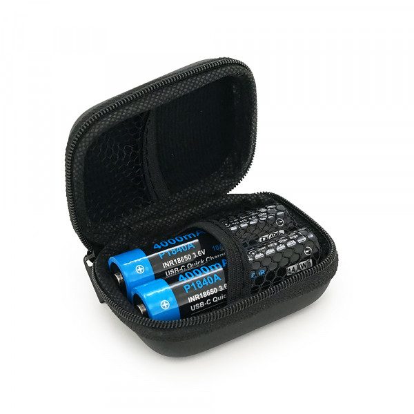 Акумулятор 18650 Li-Ion Vapcell P1840A, 4000mAh, 10A, 3.6V (2.5-4.2V), USB type-c, 2 шт. в упаковці, ціна за 1 шт