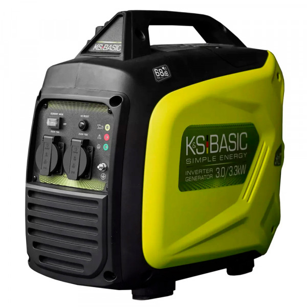 Генератор інверторний БЕНЗИНОВИЙ Konner&Sohnen KBS 33iS, 3kW (3.3kW), однофазний, 220V, 50Hz, об'єм 4л