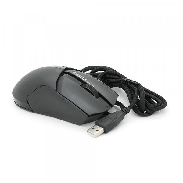 Миша провідна JEDEL GM1401, 7 кнопок, 1000/2000/3200/5600/7600/12400DPI, кабель 1,5 м. RGB підсвічування. Black. Box