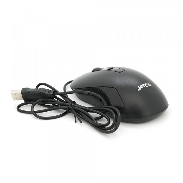 Миша провідна JEDEL CP101, 800/1200/1600DPI, кабель 1,35 м. 125x66x35 мм. 97 гр. Black. Box
