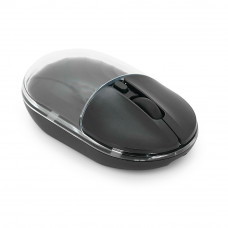 Миша бездротова JEDEL WD142, 800/1200/1600DPI, 2.4 GHz+Bluetooth 5.0, 3.7V 300mAh, Type-C заряджання. 105x59x34 мм. Black. Box