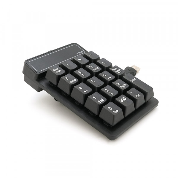 Цифрова клавіатура USB для ноутбука, довжина кабеля 150см, (135х85х33 мм) Black, 19к, Box