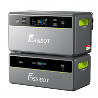 All-in-One Solar station FOSSiBOT FBP1200W+Battery, APP Control, WiFi, 3916Wh LiFePO4 6000Cycles, MPPT 2000W max, 3хAC 220, 1xUSB-15W, 1хUSB-C(100W), Fast charge 90min, Bluetooth, Heating, IP65, -20-55°C, 476×308×504mm, 41kg