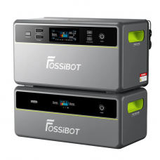 All-in-One Solar station FOSSiBOT FBP1200W+Battery, APP Control, WiFi, 3916Wh LiFePO4 6000Cycles, MPPT 2000W max, 3хAC 220, 1xUSB-15W, 1хUSB-C(100W), Fast charge 90min, Bluetooth, Heating, IP65, -20-55°C, 476×308×504mm, 41kg