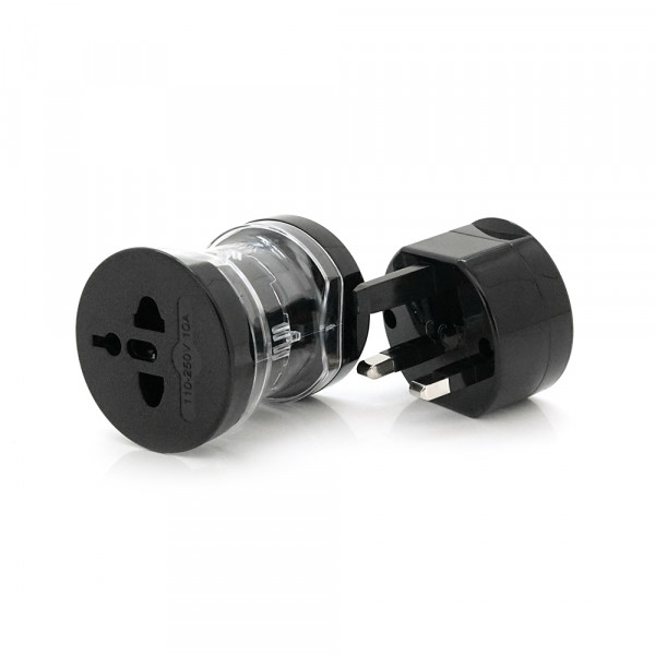 Перехідник на американка\євророзетка 4 in 1, Black, BOX