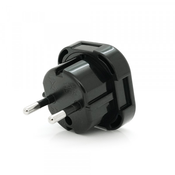Перехідник на євророзетку YT-9625B Black, 110-250V, 10-16A, 1800W