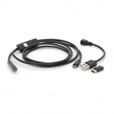 2 в 1 MicroUSB/PC HD ендоскоп, міні камера 7.0 мм, м'який провод, 1,5м