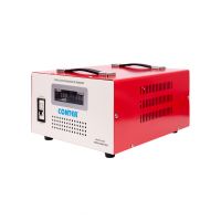 Стабілізатор напруги Conter MSER 5000 VA-V2/3750W однофазний, сервопривід, монтажу підлоги, LED дисплей, діапазон 130-260V, AC230±3%, 2*Shuko, 161x255x178mm, 9.9kg, Q2