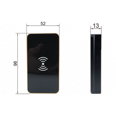 Електронний замок PiPo PF116+PBF05 для шаф і висувних ящиків, Mifare 13.56MГц, 4*AA, 52x17x96 mm