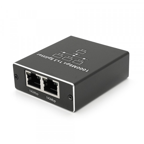 Активний RJ45 сплітер 1=>3 порту, підтримує 1000Mbps, with Type-C power supply