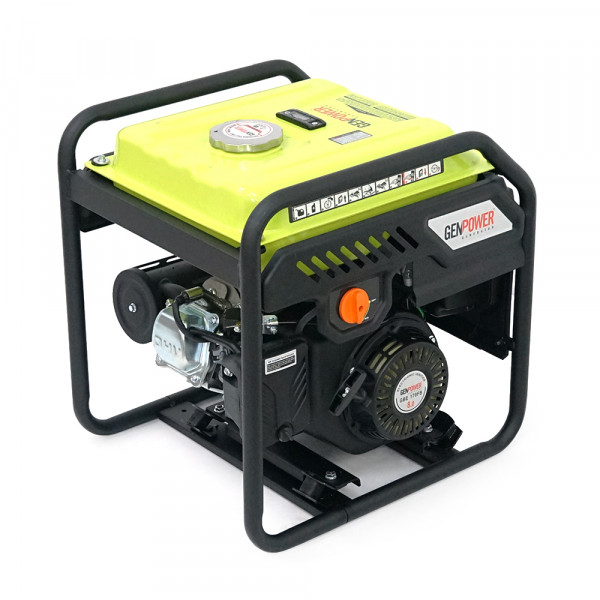 Генератор інверторний Бензиновий Genpower GBG 40I 3.2kW (4kVA), однофазний, 230V, 50Hz, DC12V. об'єм 15.0л. АКБ у комплект не входить, 530*440*540mm.