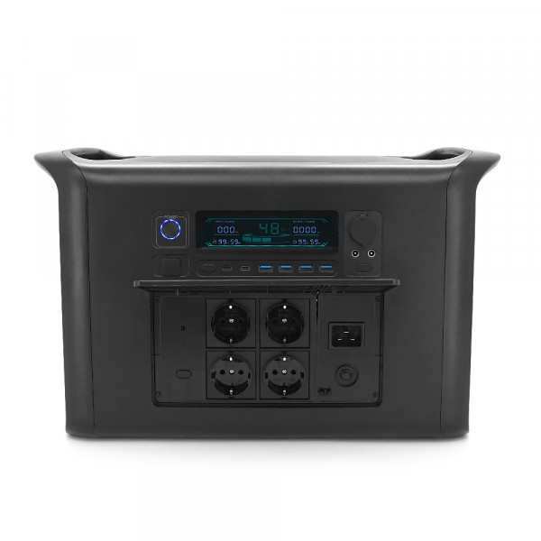 Power station CTOLITY AP2000 APP Control, 2400W, 2048Wh LiFePO4, MPPT 600W max, DC12V-5A, XT60-12V-30A, 4хAC 220, 4xUSB-18W, 2хUSB-C(100W), wireless 15W, Fast charge 120min, 483×301×301mm, 23kg