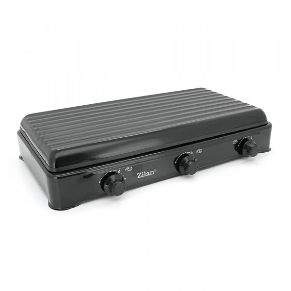Газова плита Zilan ZLN0032, 3 комфорки, Black