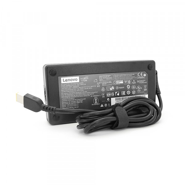 Блок живлення MERLION для ноутбука LENOVO 20V 8,5A (170 Вт) штекер FOR YOGA, довжина 0,9м