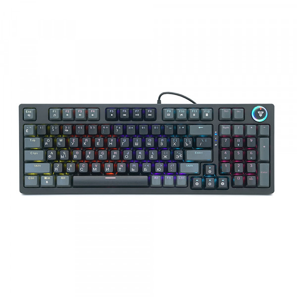 Клавіатура USB Fantech ATOM96 MK890, (Eng/Укр/Рус), Black (red switch), 89к, Q10