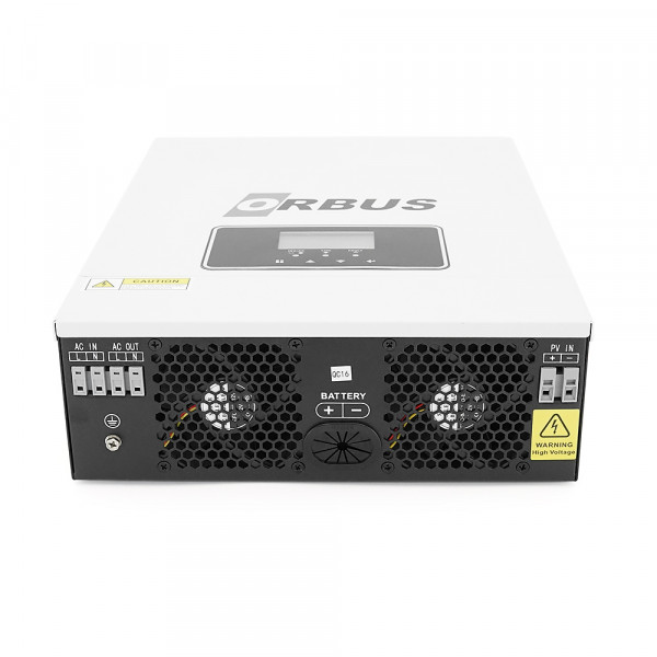 Гібридний інвертор ORBUS ORB-1.6KW, 2000 VA/1600W, 12V. струм заряду 20-60А, MPPT 30~400 В, WIFI, 357*273*95мм, 4.6кг