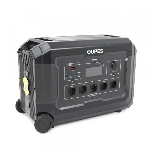Портативний джерело живлення OUPES S3+S2, LiFePO4, 3600W, PEAK 7000W, 5120Wh, 3500 циклів, MPPT 2100 Вт, 5xAC190-250 В 16 А, 4xUSB-A -18 Вт, 2xUSB-C - 100 Вт, Anderson 12 В 30 А, IP21, 642*305*438 мм, 37,8 кг