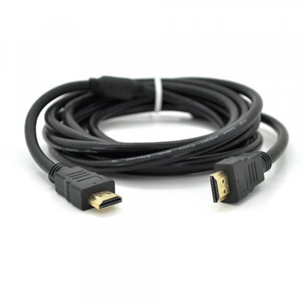 Кабель Ritar PL-HD94 HDMI-HDMI Ultra HD 1080P, 10.0m, v1,4, OD-8.0mm, з фільтром, круглий Black, конектор Gold, Пакет, Q70