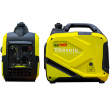 Генератор інверторний Бензиновий Genpower GBG 30IS 2.4kW (3kVA), однофазний, 230V, 50Hz, DC12V. об'єм 5,6л., АКБ у комплект не входить, 530*350*550mm