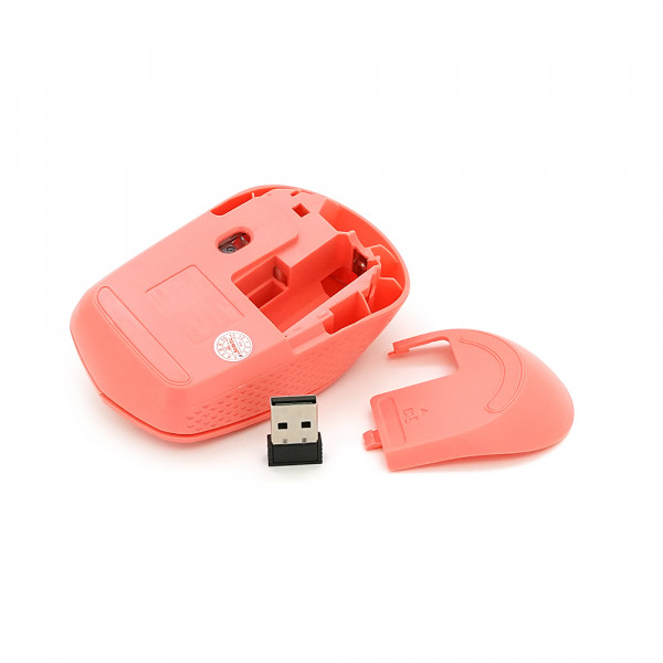 Миша бездротова JEDEL W690, 1000DPI, 2.4 GHz, 2xAA. 100x60x31 мм. Pink. Box