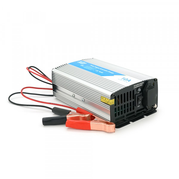 Універсальне ЗУ для акумулятора BPC 24V 10A (AGM, GEL), AC220V, DC14,5, Струм заряду 24V/10A, LCD, крокодили