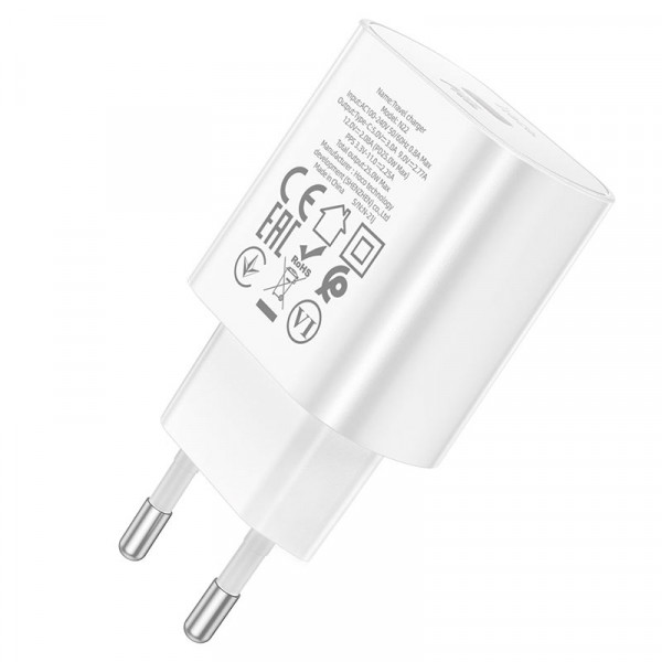 СЗУ HOCO N22, 1xUSB-C, PD25W, White, Box
