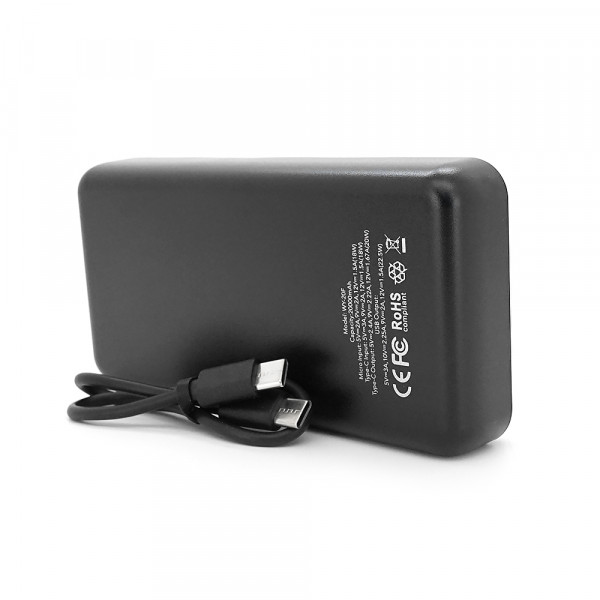 Power Bank WOYAX WY-20F 20000mAh, 22.5W, Black, 0.400kg, Box
