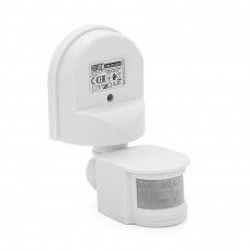 Датчик руху + сутінковий 1000W 220-240V IP44 180 градусів. 140x115x60мм. білий