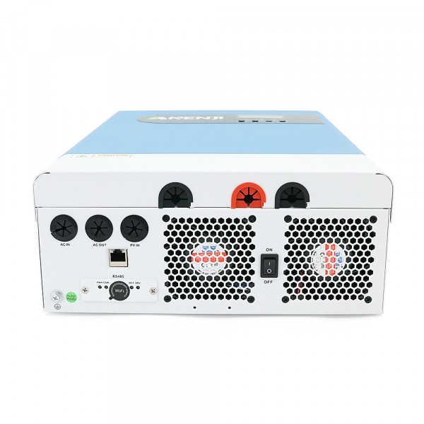 Гібридний інвертор ANENJI ANJ-HHP-II-6.2KP-WIFI, 6200W, 48V, charge 80A(max), 170-280V, МРРТ60-500VDC, RS485. RS232, WiFi,  450x300x130mm, 12 kg, Q1