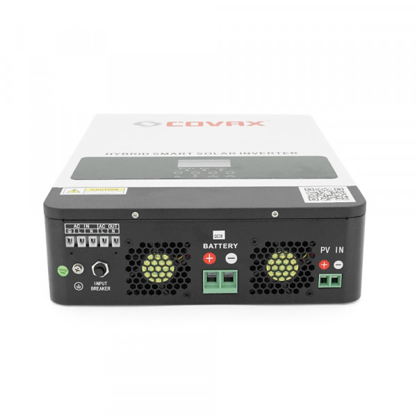 Гібридний інвертор COVAX CV-PS-2200-12V, 2200VA\1800W, 12V, ток заряда 0-60A, 170-280V, MPPT (80А, 55-450 Vdc), 405*286*98mm. 4.5kg