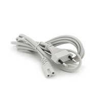 Кабель живлення 1.8m, 0.75mm, PC-184/2 CEE7/16-C7 2 pin (для побутової техніки), Gray, OEM Q500