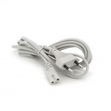 Кабель живлення 1.8m, 0.75mm, PC-184/2 CEE7/16-C7 2 pin (для побутової техніки), Gray, OEM Q500