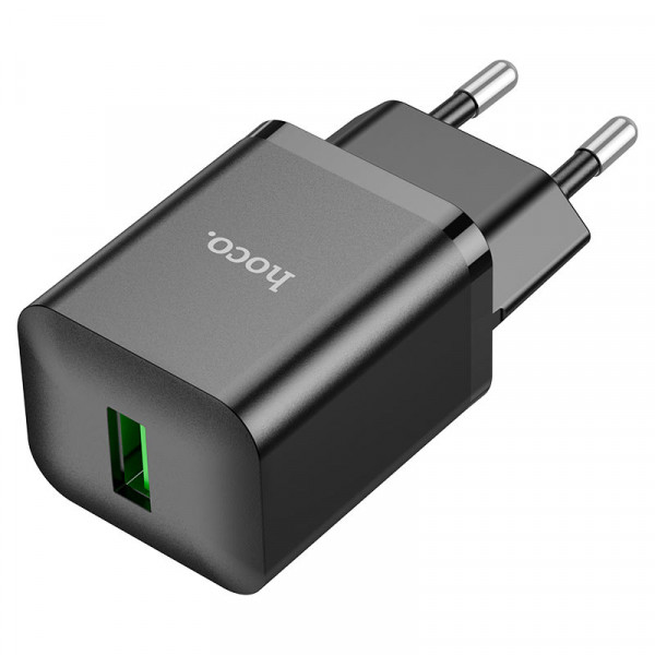 СЗУ HOCO N26, 1xUSB, QC3.0, Black, Box