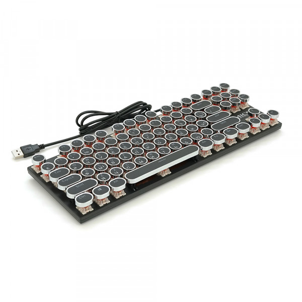 Клавіатура iMICE GK800 USB Wired (TYPE-C), довжина кабелю 100см, (Eng/Укр/Рус), White/Black, 87к