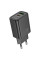 Набір СЗУ HOCO N61 + Type-C/Type-C кабель, 1xUSB+1xUSB-C, PD20W+QC3.0, кабель 1м, Black, Box