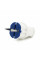 Вилка з заземленням 10 / 16А 250V A712, White, Q20