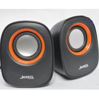 Колонки 2.0 JEDEL JD-M600 (Q-106) USB+3.5mm, 2x3W, 90Hz-20KHz, з регулятором гучності, Black/Red, BOX, Q50