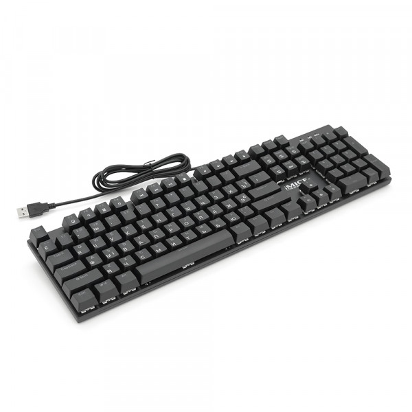 Клавіатура iMICE GK600 USB, довжина кабелю 100см, (Eng/Укр/Рус), Black, 104к
