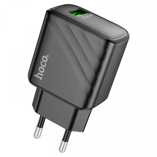 СЗУ HOCO CS21A, 18W, 1xUSB, QC3.0, Black, Box
