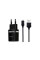 Набір СЗУ HOCO C12 Smart + кабель Micro, 2xUSB, 2.4A, кабель 1м, Black, Blister