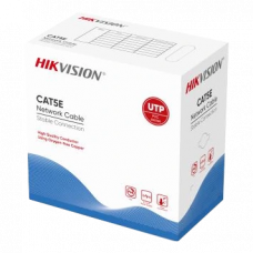 Кабель вита пара Hikvision (для внутрішньої прокладки) 24AWG UTP CAT 5E DS-1LN5E-S