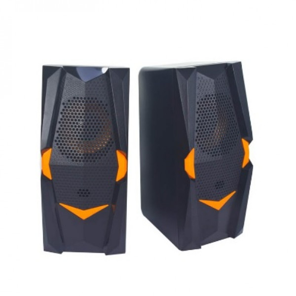 Колонки 2.0 Hotmai HT-414 USB + 3.5mm, 2x2.5W, 20Hz- 18KHz, з регулятором гучності, Black, BOX, Q24