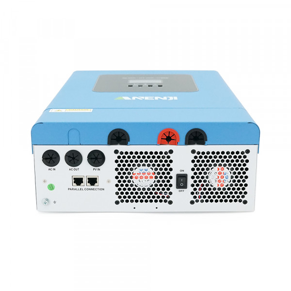 Гібридний інвертор ANENJI ANJ-6200W-48PL-WIFI, 6200W, 48V, charge 80A(max), 170-280V, МРРТ60-500VDC, RS485. RS232, WiFi,  450x300x130mm, 12 kg, Q1